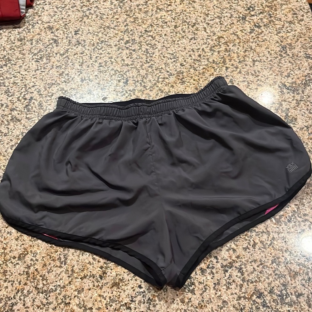 Small grey and pink athletic shorts from VS!